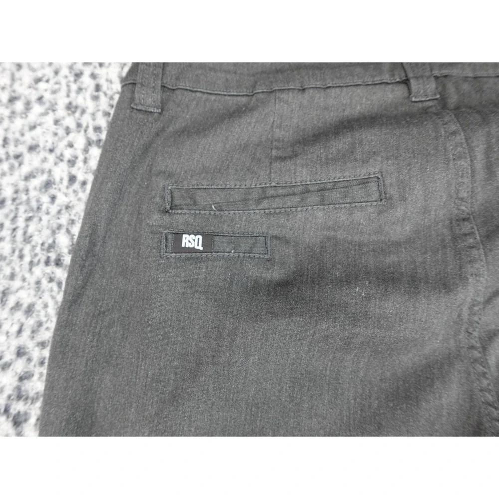 RSQ Slim Straight Pants Mens 30x32 Grey Charcoal Chino Skater Trousers‎